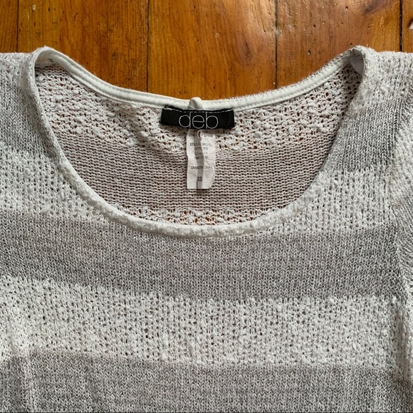 Knit Peplum Top with Stripes and Silver treading - Picture 7 of 7